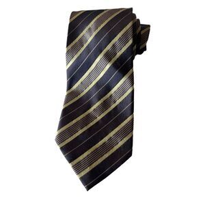 Bergamo New York repp silk tie